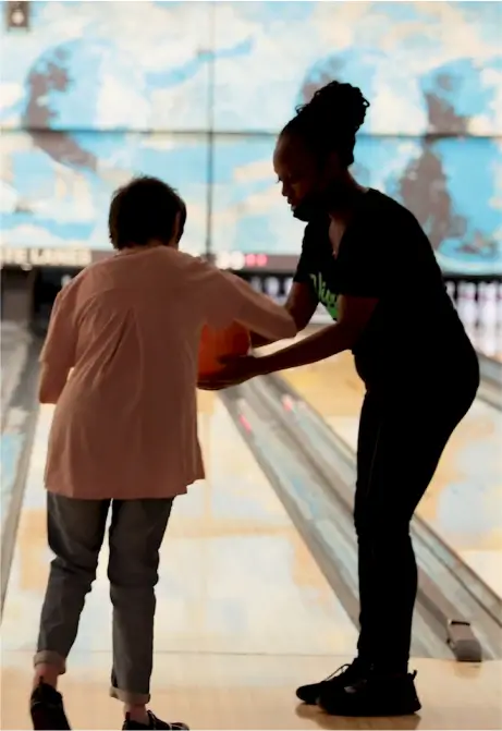 Bowling Activity With Seniors